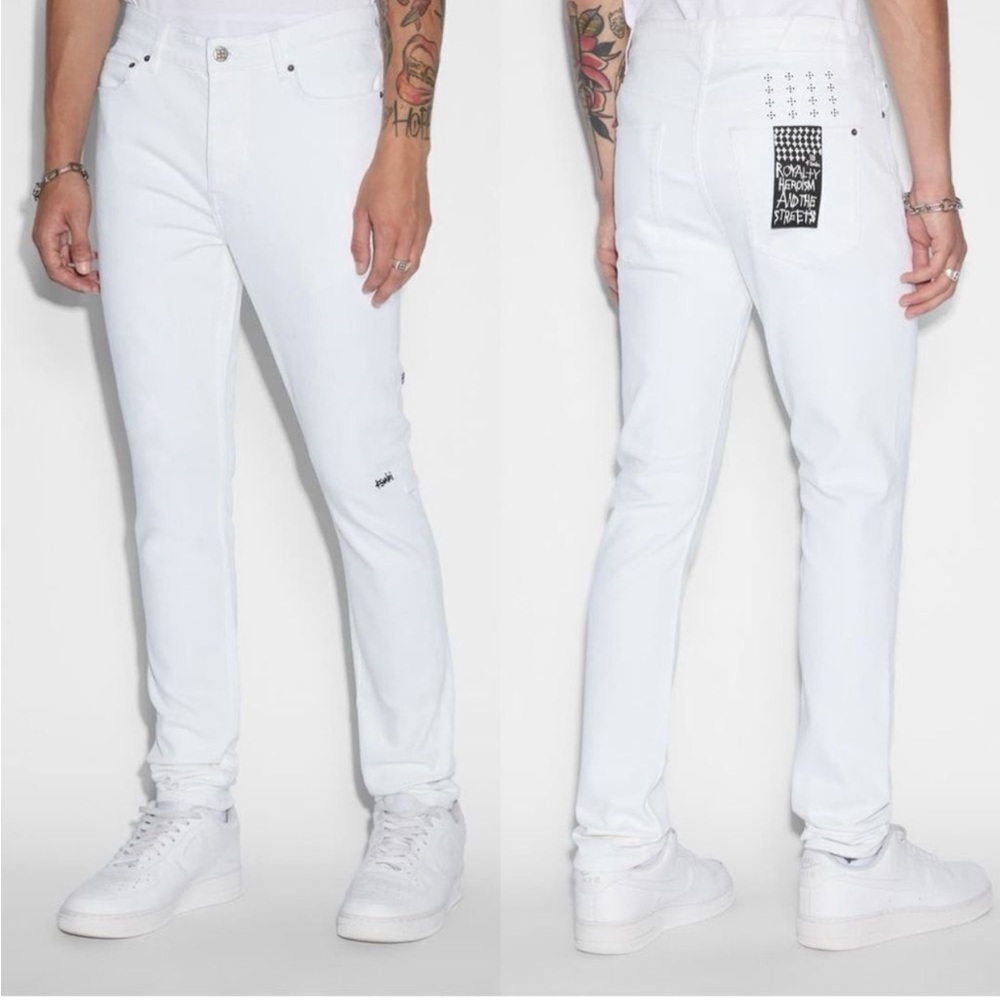 Ksubi Chitch Slim Fit Jeans Polar Crystal‎ White 33